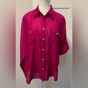 XL Silk Blend Vibrant magenta Lauren by Ralph Lauren